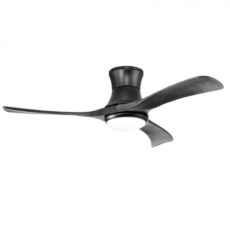 52 Inch Flush Mount Ceiling Fan with LED Light - Gallery View 1 of 11